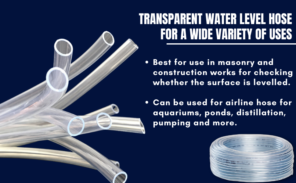 Star Quick Links Transparent PVC Tube Water Level Hose Pipe 7 mm