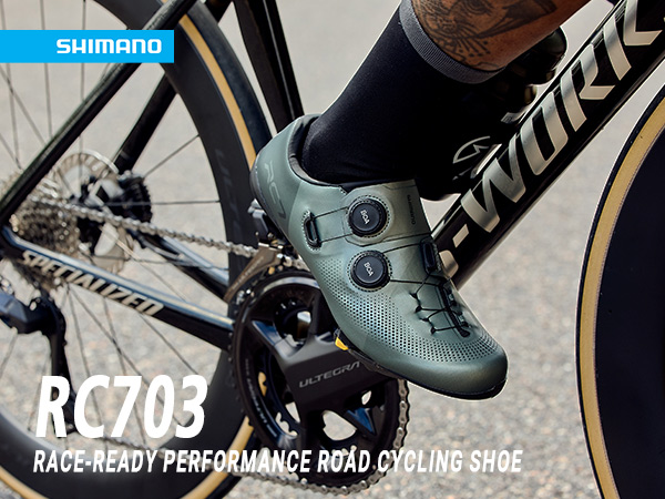 ウェア SHIMANO SH-RC703 41.0 WIDE SH-RC703 ワイド- カーボンミッドソール搭載ロードシューズ