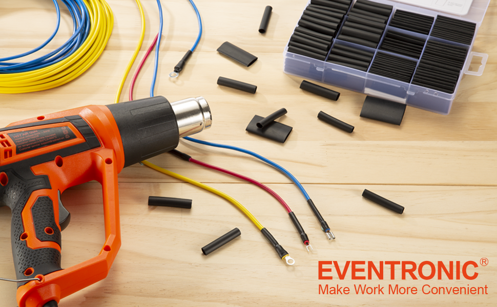 Eventronic Krimpkous Set 196 Stuks - IP68 Waterdicht, 4:1 Krimpverhouding