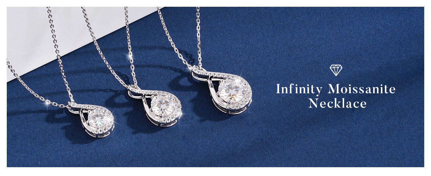 Infinity Moissanite Necklace