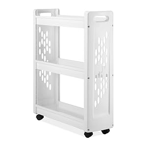 3-Tier Rolling Laundry Cart - Space Saving Mobile Storage Solution