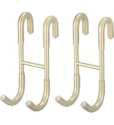 BWE 2 Pack Shower Door Hooks,304 Stainless Steel Over Door Hooks,Towel Hooks for Bathroom Framele...