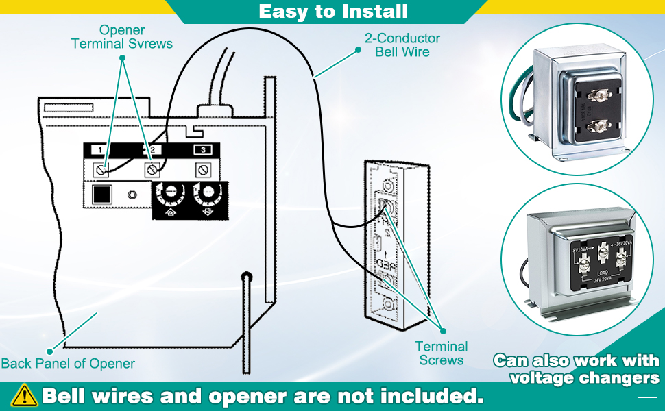 Saillong LED Lighted Doorbell Button Wired, Door Bell Ringer Push