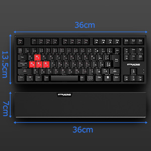 Amazon | GTRACING ゲーミングキーボード テンキーレス 青軸