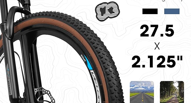 KIAPALNO Mountain Bike 27.5 Inch Wheels
