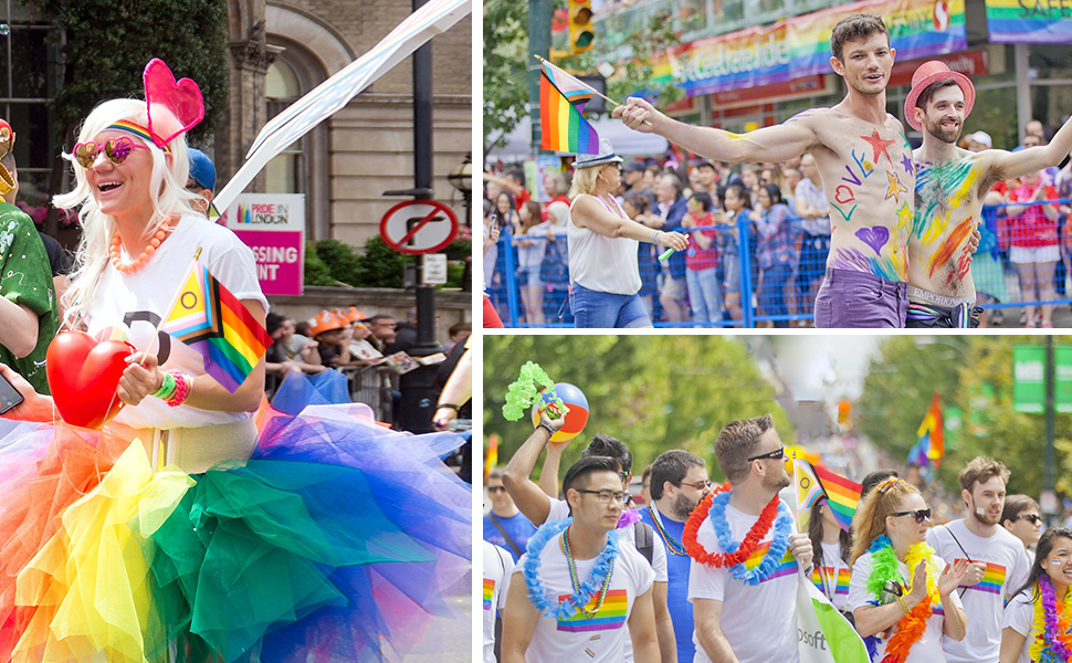 Amazon.com: Yingnner 50 Pack Small Progress Pride Rainbow Gay Stick