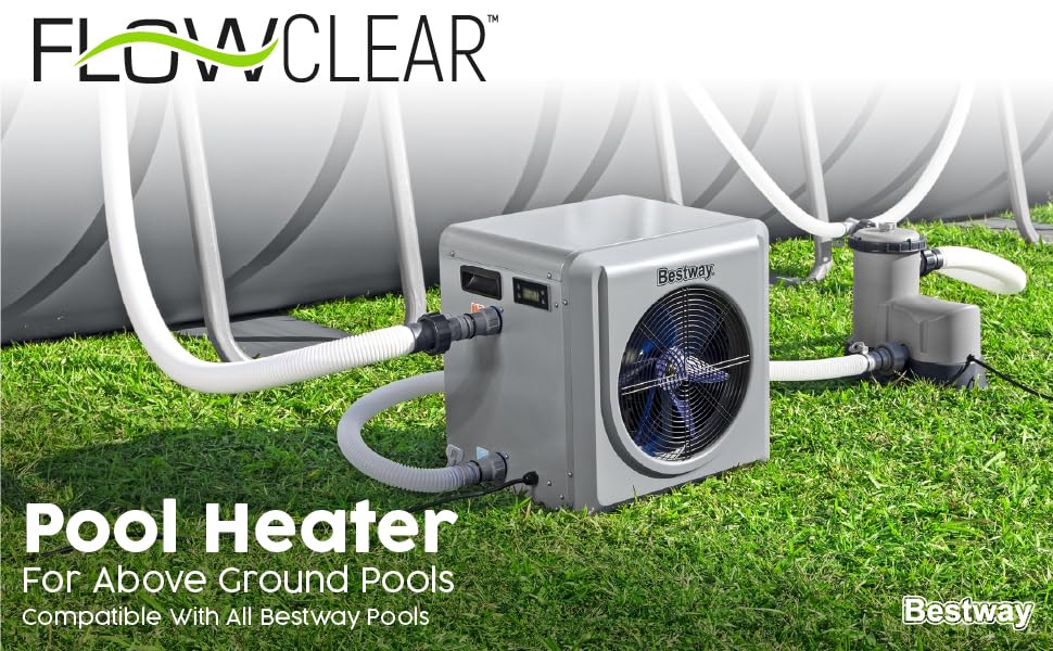 Bestway 58748 Air Source Pool Heater, 4KW EnergyEfficient
