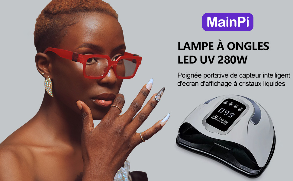 La Lampe Uv Sèche T Elle Le Vernis Normal Lampe UV LED Ongles Gel Professionnel 280W,Lampe Sèche Ongles avec