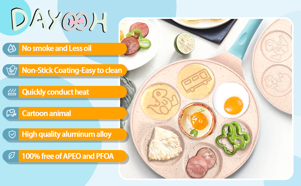 Mini Pancake Pan for Pancakes, Dinosaur Waffle Maker, Car