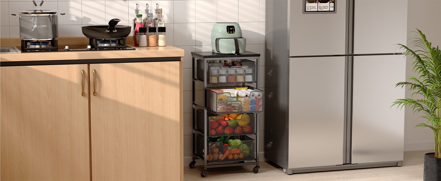 kitchen vegetable storage rack