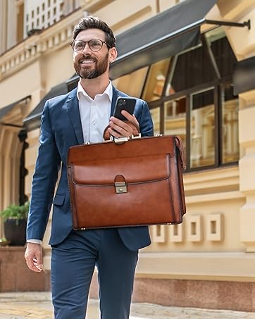 leather briefcase for men