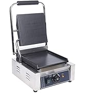 GXFCHYL Commercial Panini Press Sandwich Maker Machine 1800W Commercial Electric Griddle Sandwich...