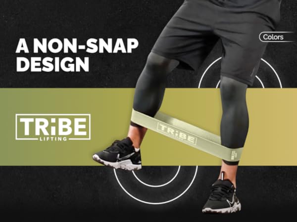Colors of Tribe Lifting Leg Resistance Bands for Working Out