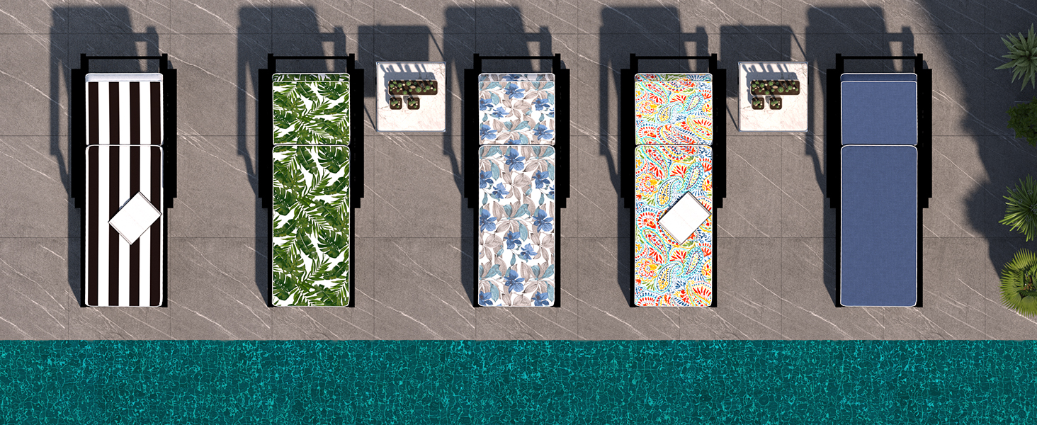 Outdoor Chaise Lounge Cushion