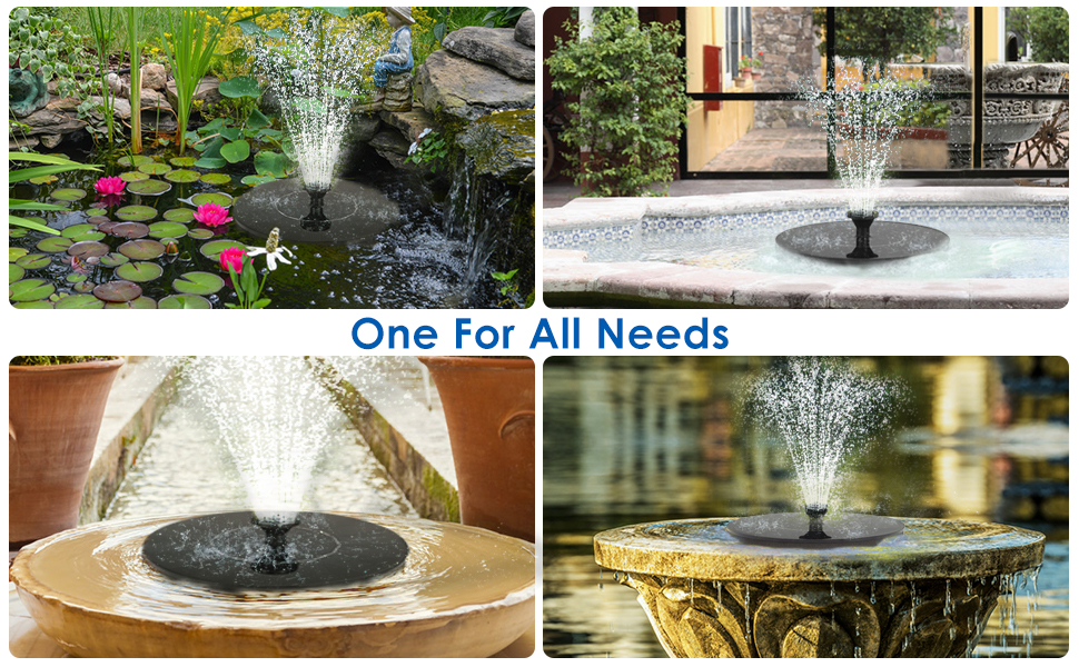 solar bird bath fountains