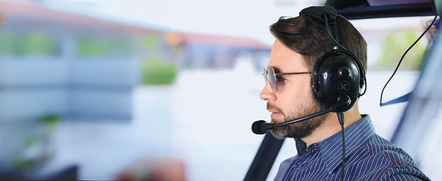 Our aviation headset features a premier noise reduction rating (NRR) of 24db and stereo sound output