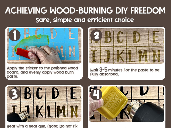 wood burn paste wood burn gel kit