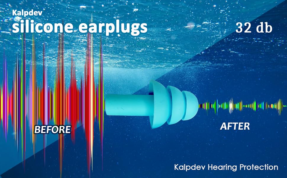 Kalpdev Ultra Comfortable Noise Reduction Earplugs 
