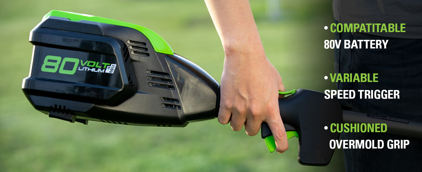 Greenworks PRO 16" 80V Cordless String Trimmer (Attachment Capable