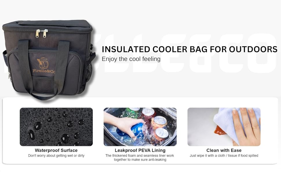 Golf Cooler Bag 12Can Cooler Insulated Leak Proof Bag