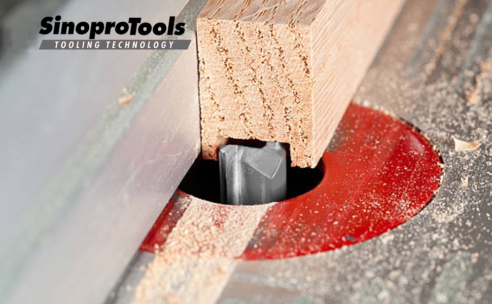 7Pcs Straight Router Bit Set 1/4 Inch Shank, Carbide Tipped Double