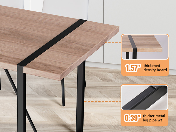 Amazon.com - Lynxor 57” Rectangular Dining Table Only