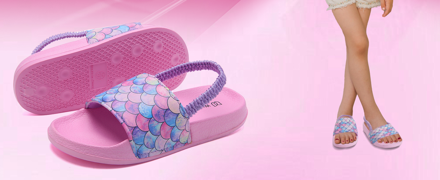 Watelves toddler slide sandals toddler sandals girls sandals boys slide sandals kids slide summer