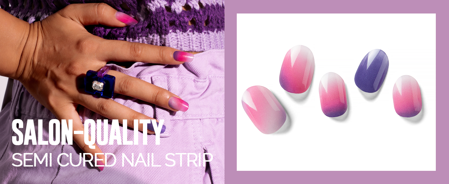 Nailog semi cured nail strip nail wrap At Dust