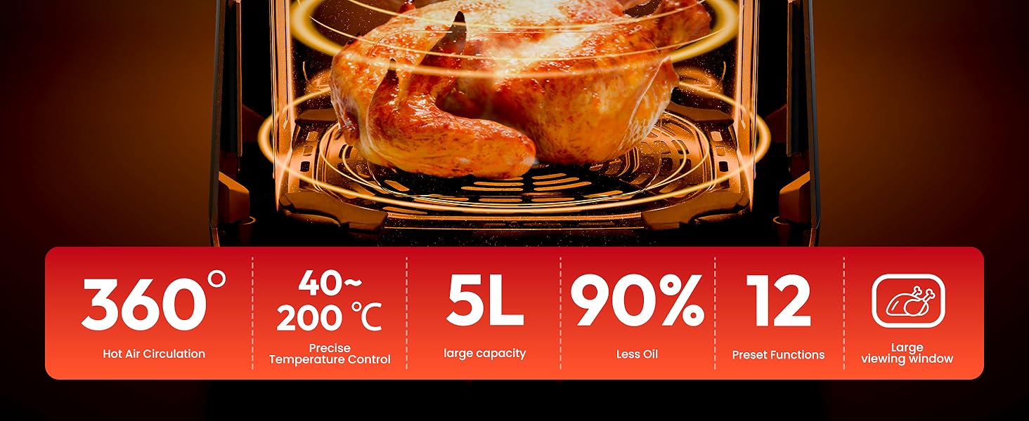 large air fryer small appliances freidora eléctrica de aire beautiful air fryer air fryer 6qt