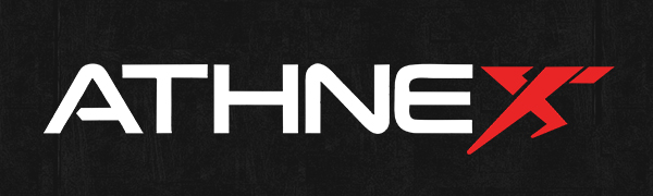 Athnex brand logo for stainless steel protein shaker bottles gym and fitness accessories