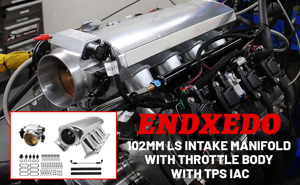 Endxedo 102mm Intake Manifold with Fuel Rails Kit