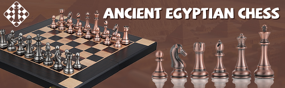 15-Inch Large Metal Chess Set for Adults