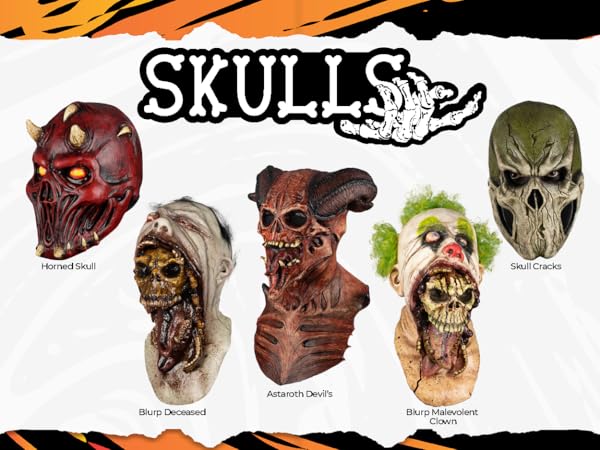 Amazon.com: Halloween FX Ghoulish - Devil Skull Mask - One