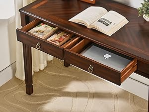 Small Secretary Desk with 2 Drawers