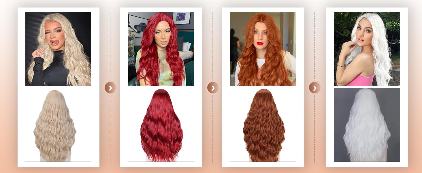 Cosplay Colorful Wigs for Halloween Daily Party Use 