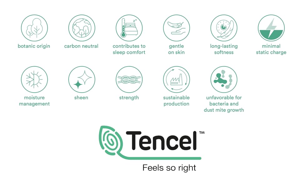 TENCEL Lyocell fibers are naturally soft to the touch and offer long-lasting comfort.