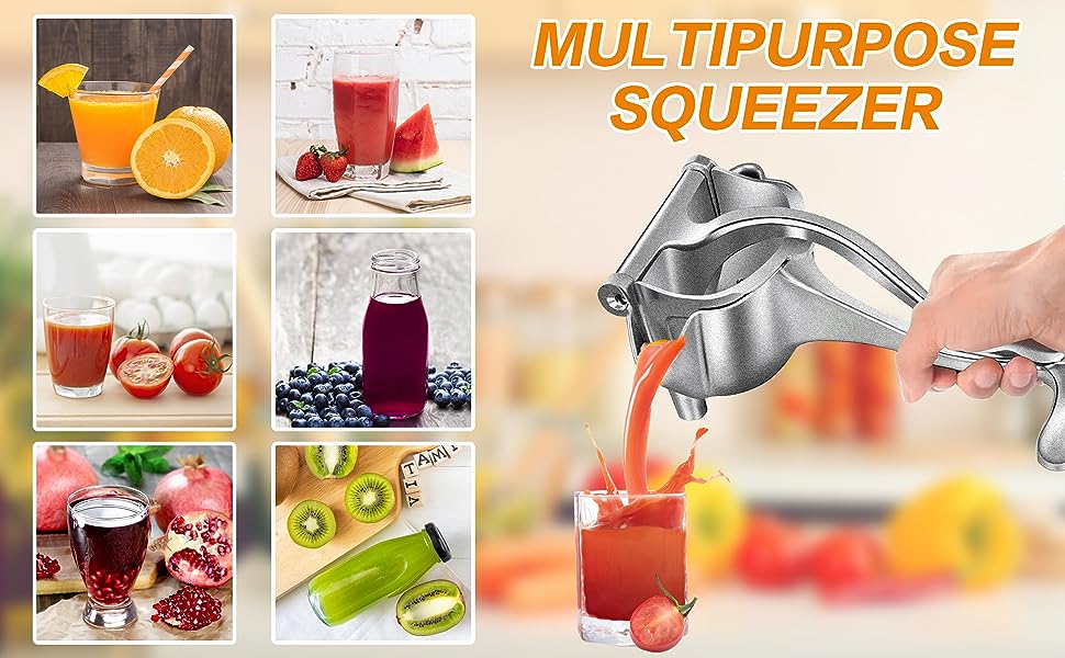 Buy ROMINO Big Hand Press Metal Lime Juicer Machine Aluminium Steel