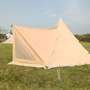 SoomloomドアパネルHAPI 4P 防虫 遮熱 通気 連結フロントフラップ Amazon | SoomloomドアパネルHAPI 4Pテント専用 連結フロント