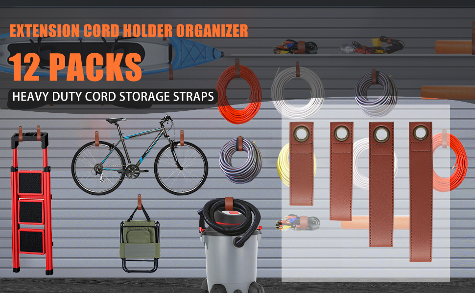 Extension Cord Holder Organizer, 12 Pack Extension Cord