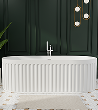 stone resin japanese soaking bathtub