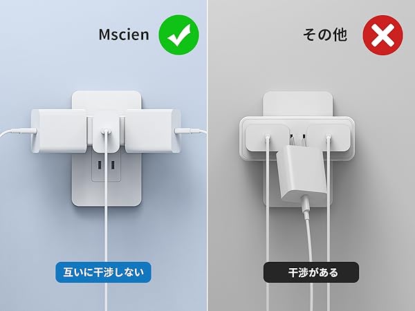 Amazon.co.jp: コンセントタップ 1個セット エムサインMscien