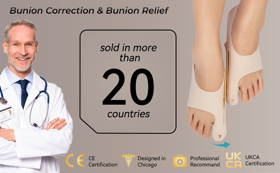 Tech Love Bunion Corrector Adjustable Big Toe Straightener Ultra