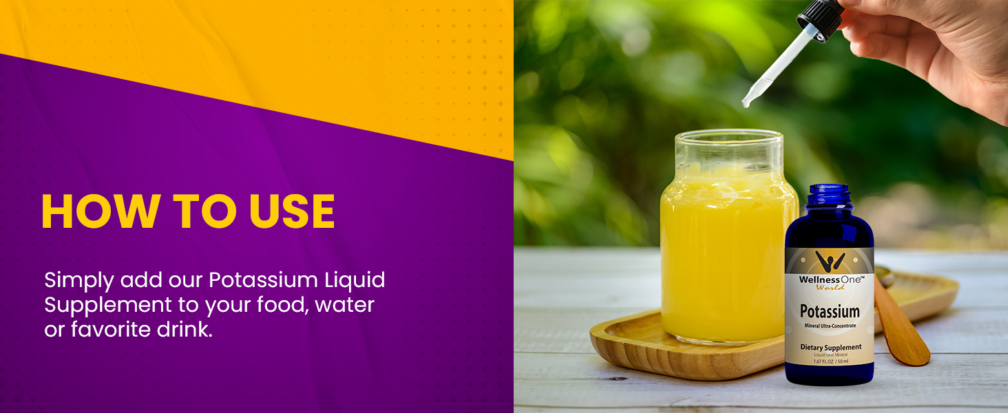 WellnessOne Ionic Potassium Supplement Potassium Chloride