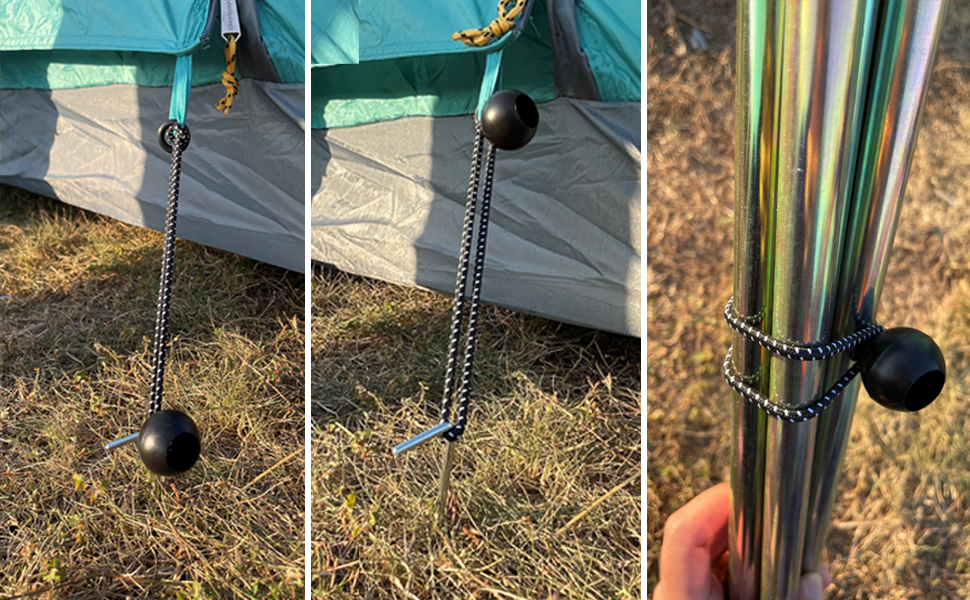 Gorffy Bungee Cord with Balls, 15 pcs Tarpaulin Bungee Balls 5.7