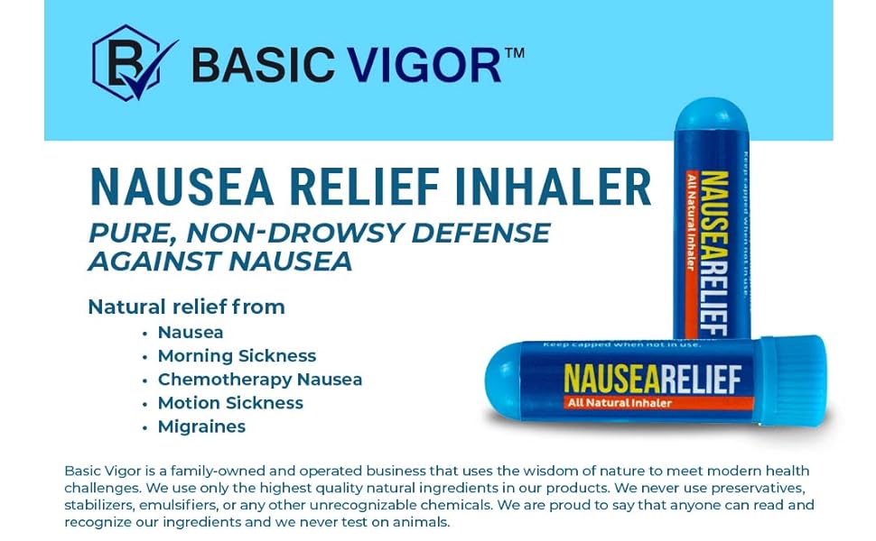 Nausea Inhaler 2 Pack Aromatherapy for After Chemo