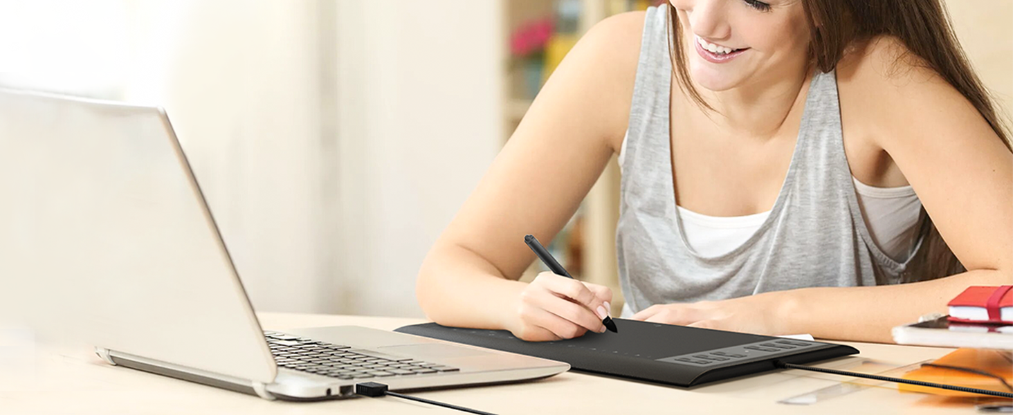 TeinenRon Graphics Drawing Tablet, 10x6 Inch Drawing Tablet