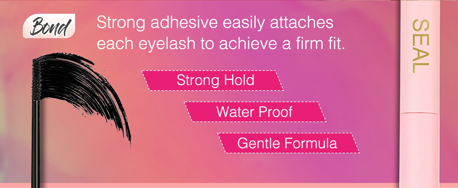 EMEDA Lash Bond and Seal Eyelash Glue Super Strong Hold Cluster Lash Glue 5ml for Lash Clusters