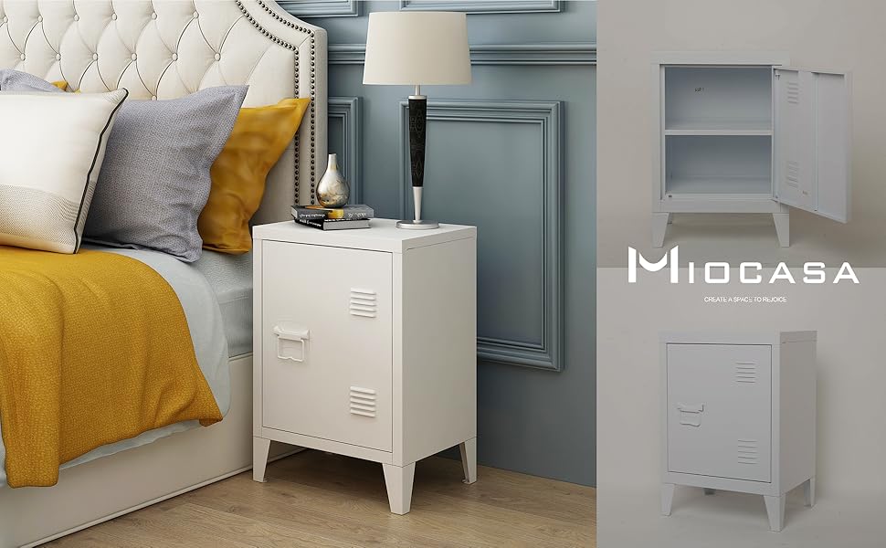 ◇SACWORKS/NIGHT TABLE SIDE TABLE Amazon.com: MIOCASA Metal Nightstand Modern End Side Table