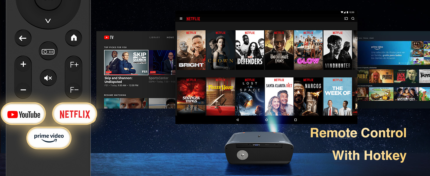 a screen with a netflix app on it.
