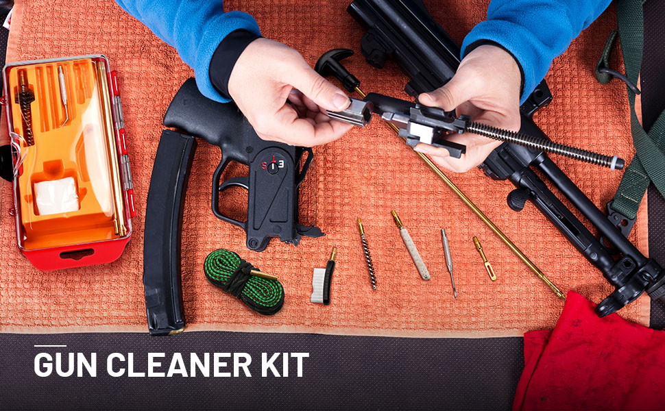 Hantoptik Gun Cleaning Kit .22 and .223 Caliber Cleaning Kit Rifle 5.56 Cleaning